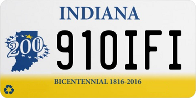 IN license plate 910IFI