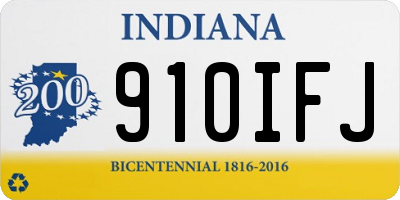 IN license plate 910IFJ
