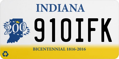 IN license plate 910IFK