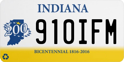 IN license plate 910IFM