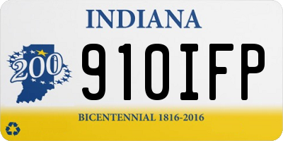 IN license plate 910IFP