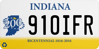 IN license plate 910IFR