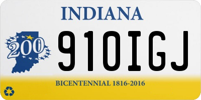 IN license plate 910IGJ