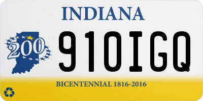 IN license plate 910IGQ