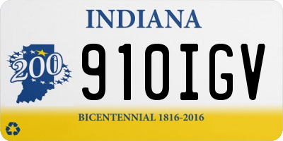 IN license plate 910IGV