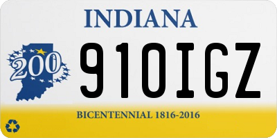 IN license plate 910IGZ