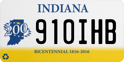 IN license plate 910IHB