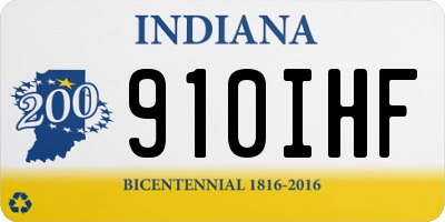 IN license plate 910IHF
