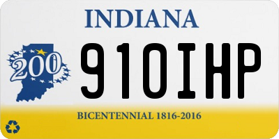 IN license plate 910IHP