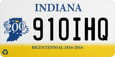 IN license plate 910IHQ