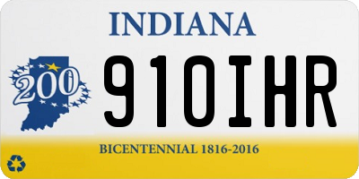 IN license plate 910IHR