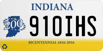 IN license plate 910IHS