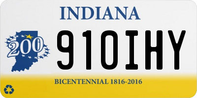IN license plate 910IHY