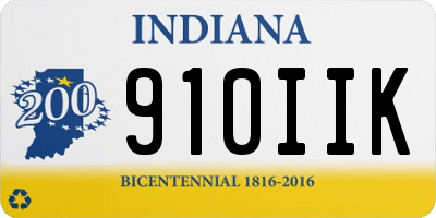 IN license plate 910IIK