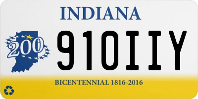 IN license plate 910IIY