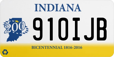IN license plate 910IJB