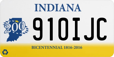 IN license plate 910IJC