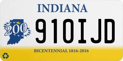 IN license plate 910IJD