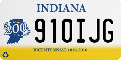 IN license plate 910IJG