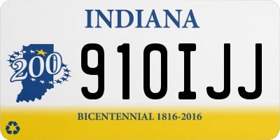 IN license plate 910IJJ