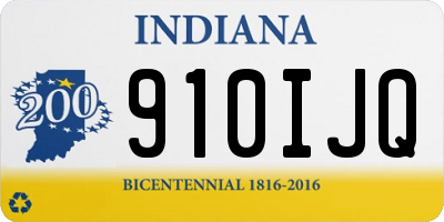 IN license plate 910IJQ
