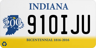 IN license plate 910IJU