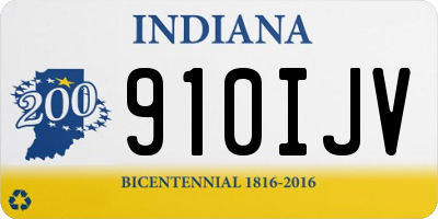IN license plate 910IJV