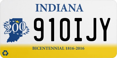IN license plate 910IJY