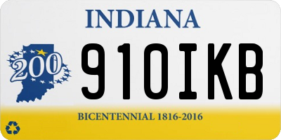 IN license plate 910IKB