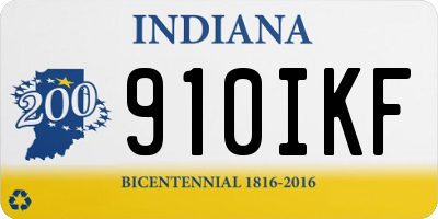 IN license plate 910IKF