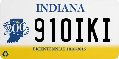 IN license plate 910IKI