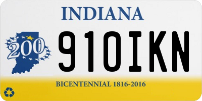 IN license plate 910IKN