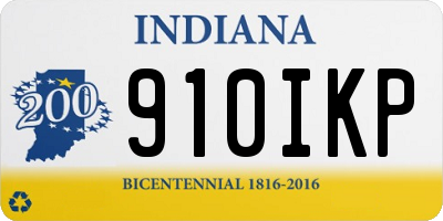 IN license plate 910IKP