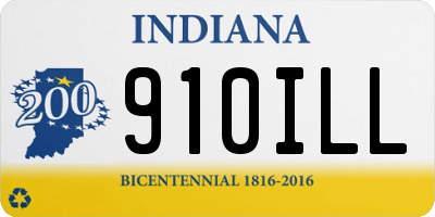IN license plate 910ILL