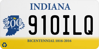 IN license plate 910ILQ