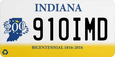 IN license plate 910IMD