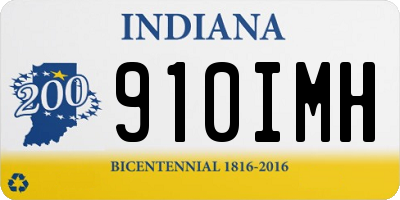 IN license plate 910IMH