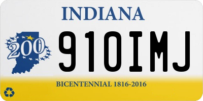 IN license plate 910IMJ