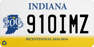 IN license plate 910IMZ