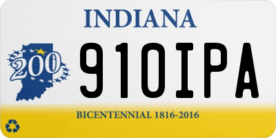 IN license plate 910IPA