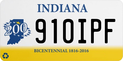IN license plate 910IPF