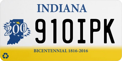 IN license plate 910IPK