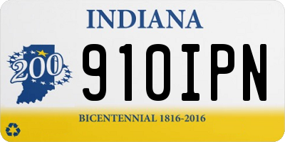 IN license plate 910IPN
