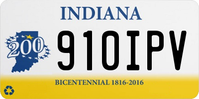 IN license plate 910IPV