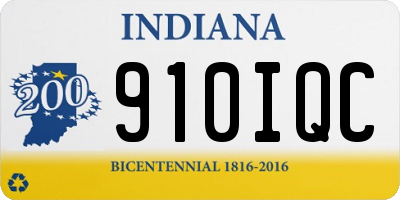 IN license plate 910IQC