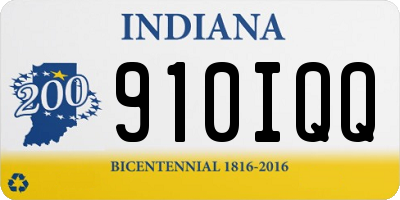IN license plate 910IQQ