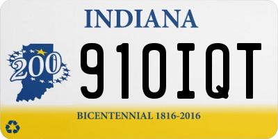 IN license plate 910IQT