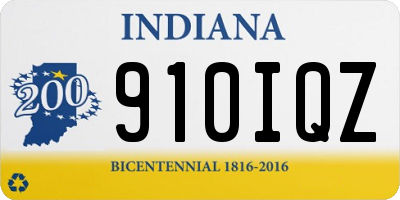 IN license plate 910IQZ