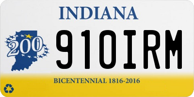IN license plate 910IRM