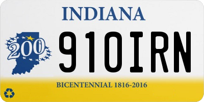 IN license plate 910IRN